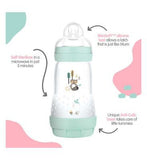 MAM Baby's First Bottle Set Including Anti Colic Self Sterilising Bottles and Bottle Teats - Shell