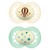 MAM Night Astro 16+ Months Soother 2 Pack - Unisex