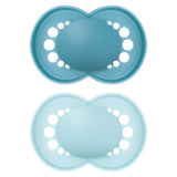 MAM Original 6+ Months 2 Pack - Plain Blue