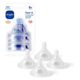 Mam Teat For Bottle X (Cross Cut) 4s