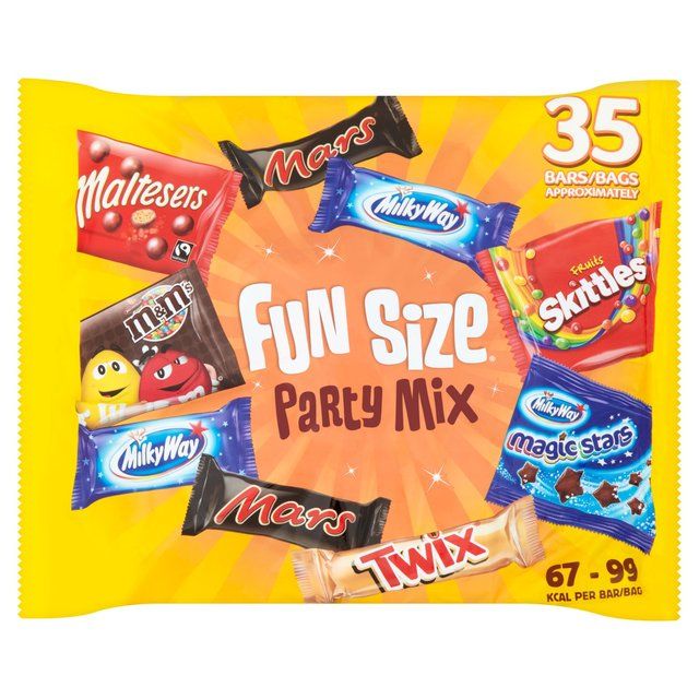 Mars Maltesers M&M's Twix and more Funsize Milk Chocolate Party Bag 600g 600g