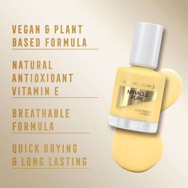 Max Factor Miracle Pure Nail Polish 500 Lemon Tea