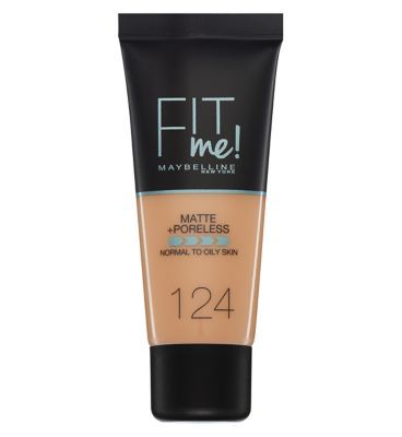 Maybelline Fit Me Matte & Poreless Liquid Foundation 30ml 124 Soft Sand