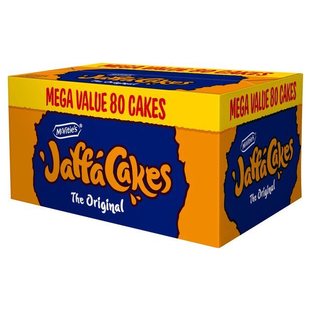 McVitie's Jaffa Cakes Original Biscuits Mega Pack 4 x 20 Cakes 1.2kg 80 per pack