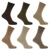 Mens Non Elastic Diabetic Socks (Pack Of 6) (UK Shoe 6-11)