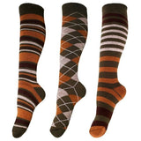 Mens Patterned Wellington Boot Socks (3 Pairs) (6-11)