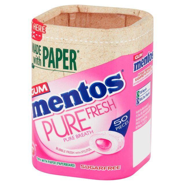 Mentos Gum Pure Fresh Bubble Fresh Chewing Gum 100g