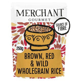 Merchant Gourmet Wholegrain Brown Red & Wild Microwave Rice 250g
