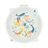 Mermaid Recyclable Paper Party Plates 8 per pack