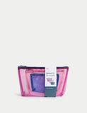 Mesh Toiletry Bag Trio Set