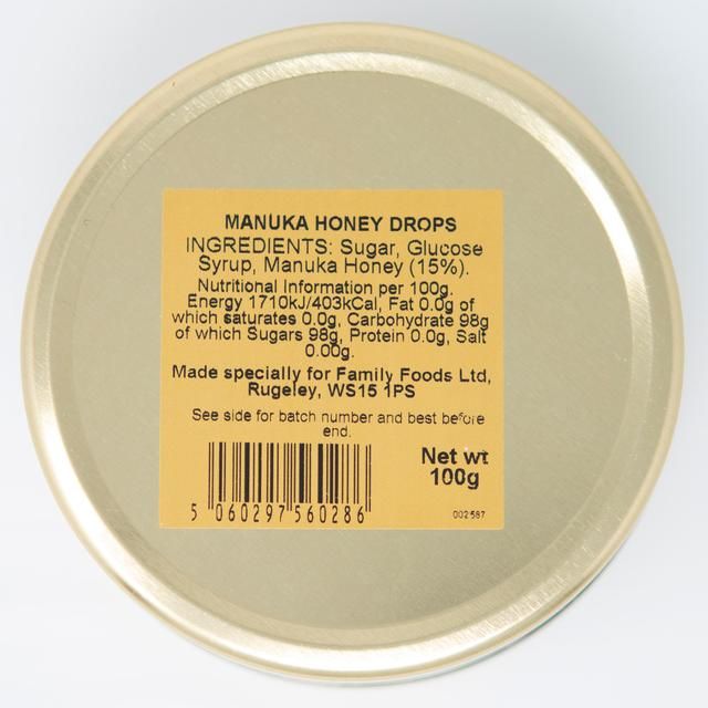 MGO Manuka Honey Drops 100g