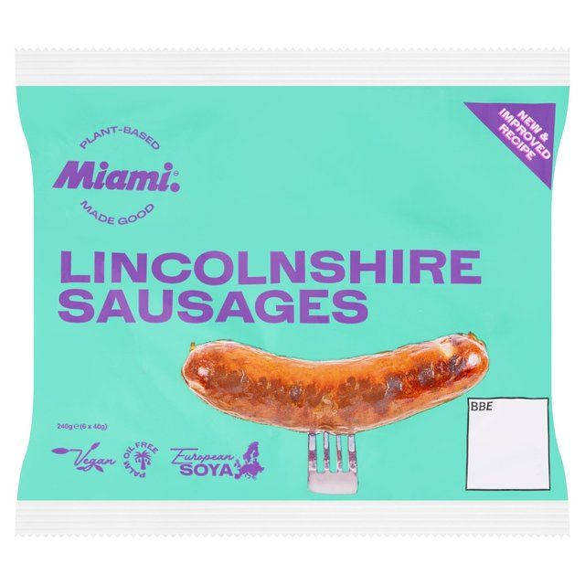 Miami Foods Plant-based Lincolnshire Sausages 240g