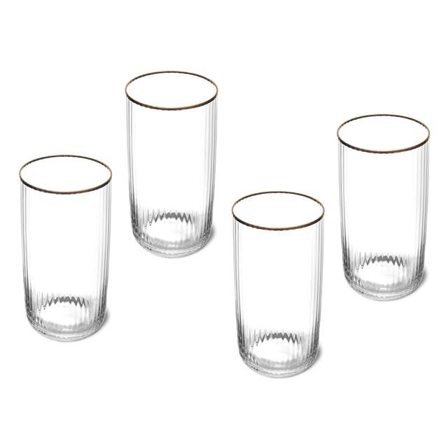 Mikasa Sorrento 4pc Highball Glasses 510ml Gift boxed   4 per pack