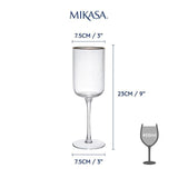 Mikasa Sorrento 4pc Red Wine Glasses 450ml Gift boxed 4 per pack