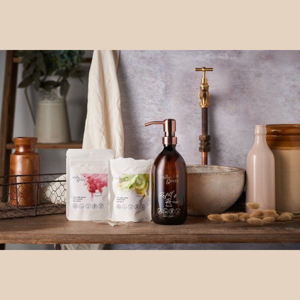 milly&sissy Zero Waste hand Wash Sweet Cherry Refill 40g