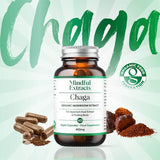 Mindful Extracts Organic Chaga Mushroom 60 Vegan Capsules