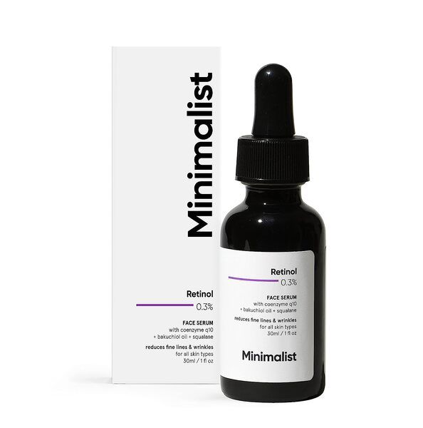 Minimalist 0.3% Retinol Anti-Aging Night Serum for Wrinkles