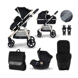 Miniuno Toura 3 in 1 Travel System Special Edition - Frosted Gold/Black