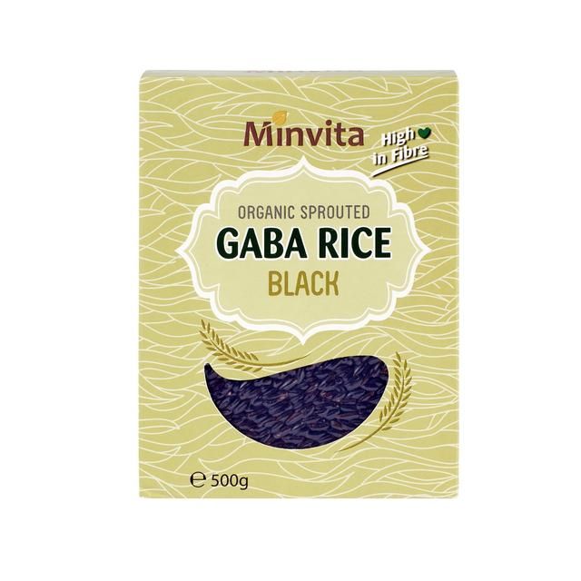 Minvita Organic Sprouted Black GABA Rice   500g