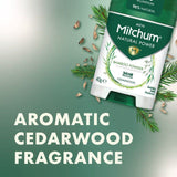 Mitchum Male Natural Stick Cedarwood 40g
