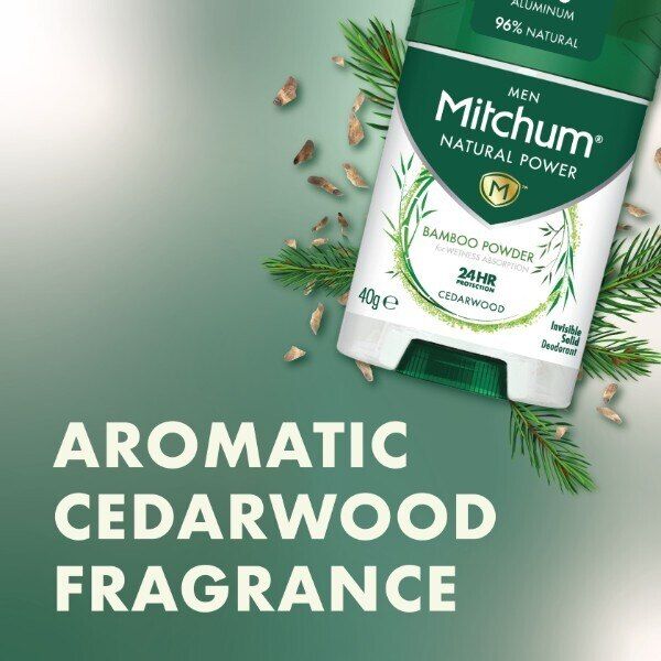 Mitchum Male Stick Natural Cederwood 40G