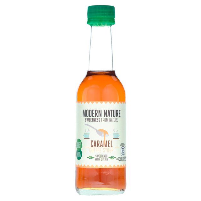 Modern Nature Caramel Flavoured Coffee Syrup Reduced Sugar 250ml