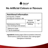 Montmorency Cherry 4000mg Extract - 180 Tablet High Strength