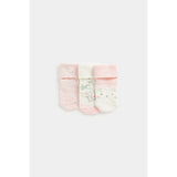 Mothecare Mouse Turn Over Top Baby Socks 3 Pack