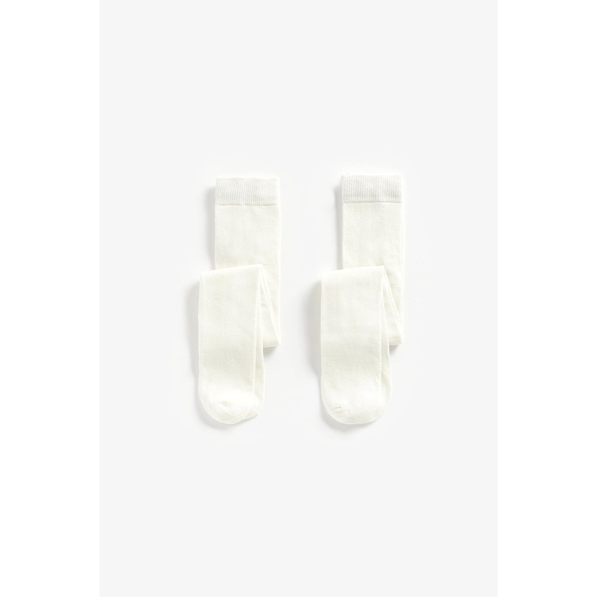 Mothercare Cream Tights - 2 Pack
