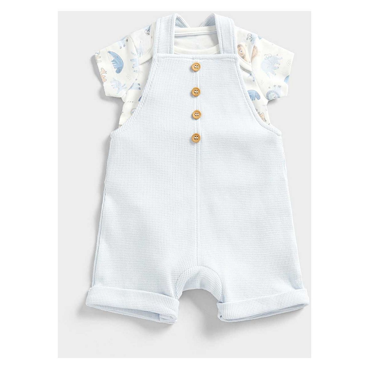 Mothercare My First Safari Bibshorts and Bodysuit Set