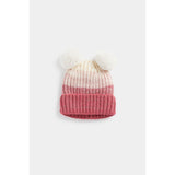 Mothercare Pink Ombre Knitted Beanie Hat