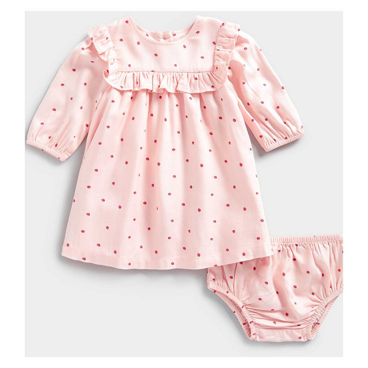 Mothercare Strawberry Woven Dress and Knickers Set
