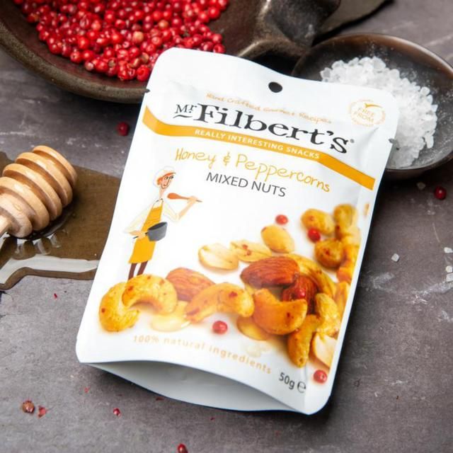 Mr Filberts Honey & Peppercorn Mixed Nuts   40g
