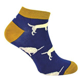 Mr Heron Mens Bamboo Animal Trainer Socks 6-11 UK Labrador (Navy) / 1EA