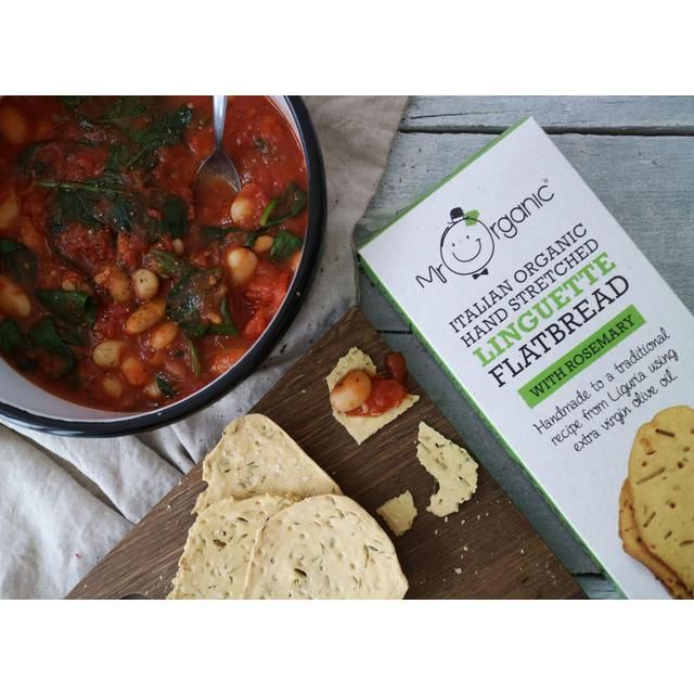 Mr Organic Rosemary Linguette Flatbread 150g