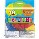Multicoloured 30cm Latex Party Balloons   10 per pack