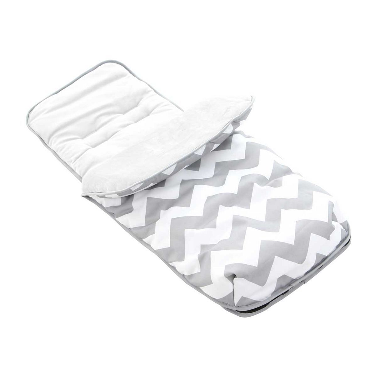 My Babiie Cosy Toes Footmuff Grey Chevron