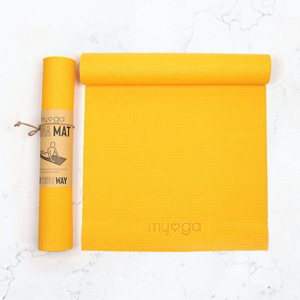 Myga Entry Level Yoga Mat - Green Mustard