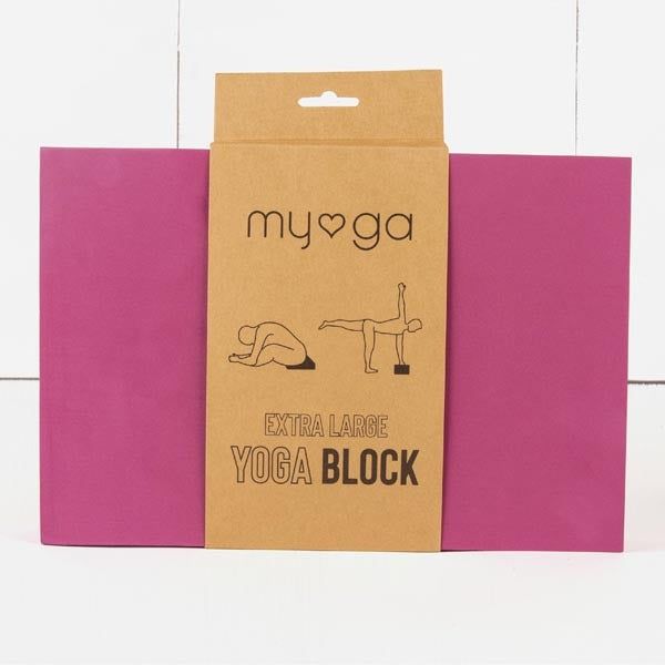 Myga Extra Large Foam Yoga Block - Royal Blue Plum
