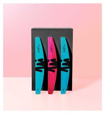 Mylee 3 Half-Moon Double Sided Nail File 100/180 Grit