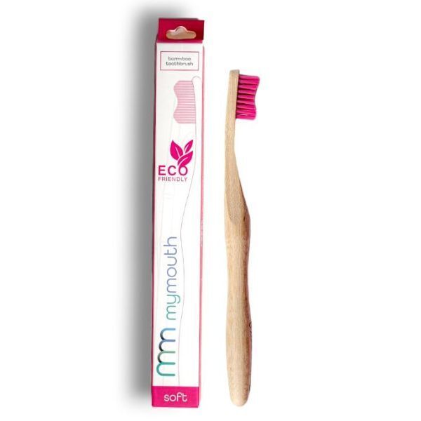 MyMouth Bamboo Toothbrush Medium Bristle Pink Pink