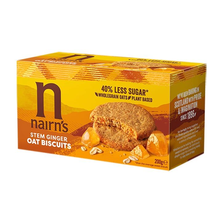 Nairn's Stem Ginger Oat Biscuits 200g Stem Ginger