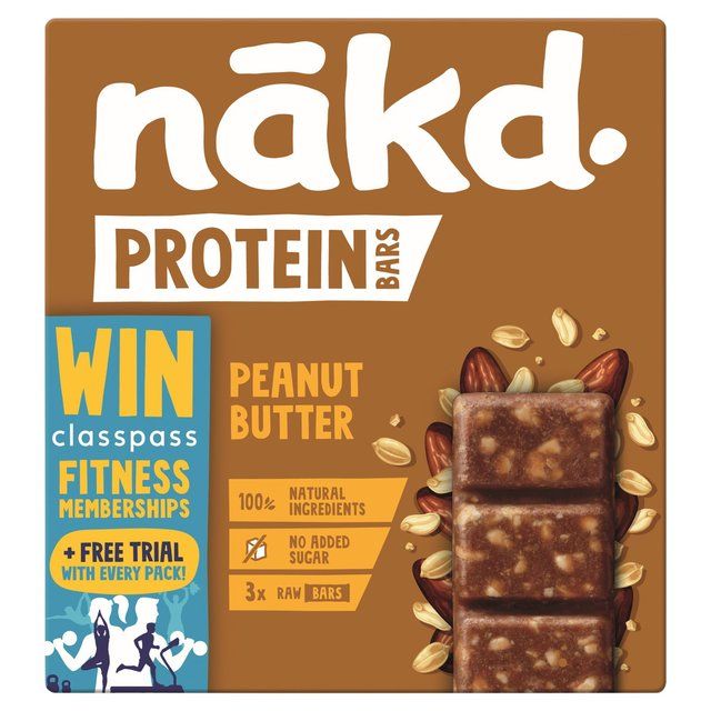nakd. Protein Peanut Butter Multipack 3 x 45g