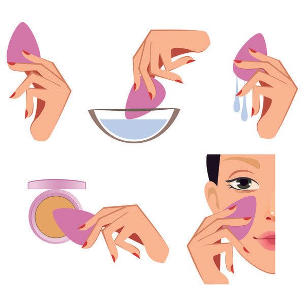 Nanshy Dusty Rose Makeup Blender Beauty Sponge (Pink).