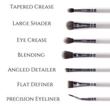 Nanshy The Eye Brush Set (7 Eyeshadow Brushes - White))