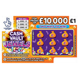 National Lottery £1 £10,000 Cash Vault Jewels Scratchcard Game