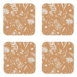 Natural Elements Set of 4 Biodegradable Cork Coasters 12 x 12cm