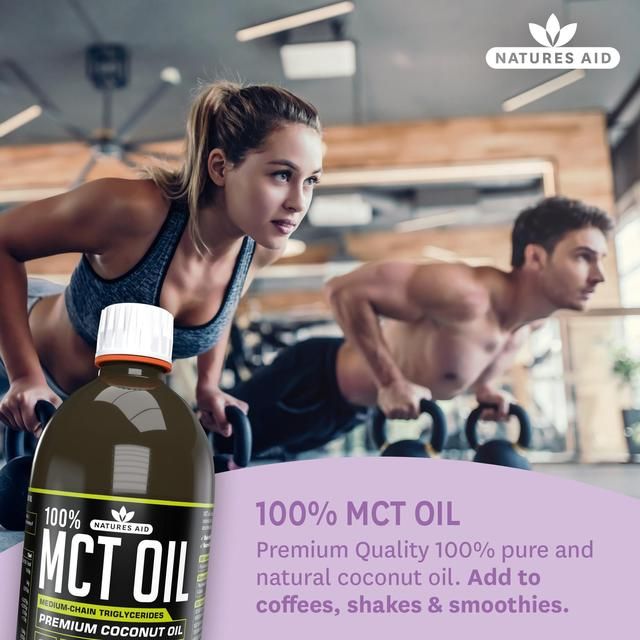 Natures Aid 100% MCT Oil Premium Coconut Oil 500ml