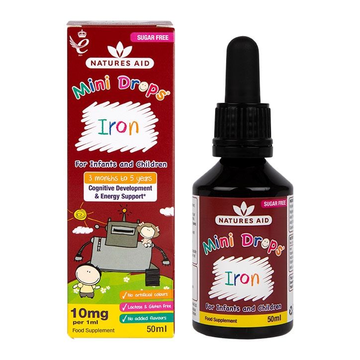 Natures Aid Mini Drops Iron for Infants and Children 50ml