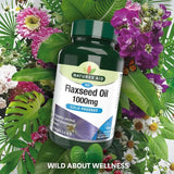 Natures Aid Vegetarian Flaxseed Oil 1000mg Capsules 90 per pack